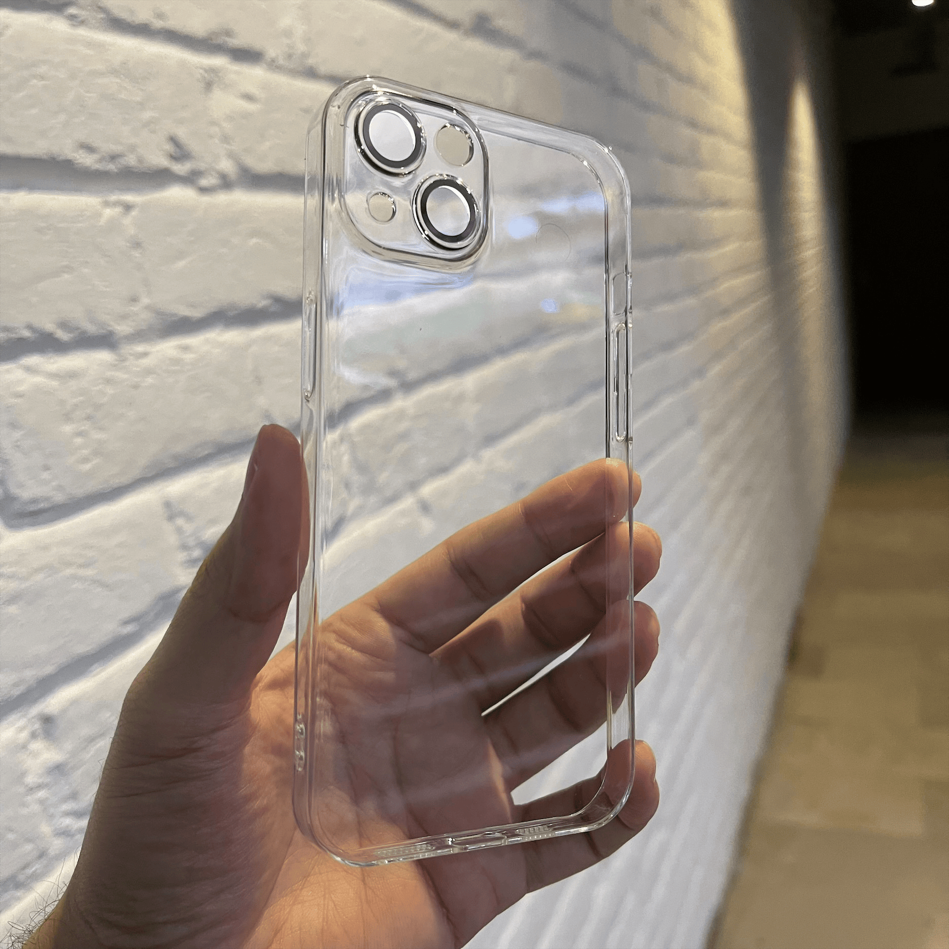 Crystal Clear Full Protection iPhone Case With Camera Glass Protector