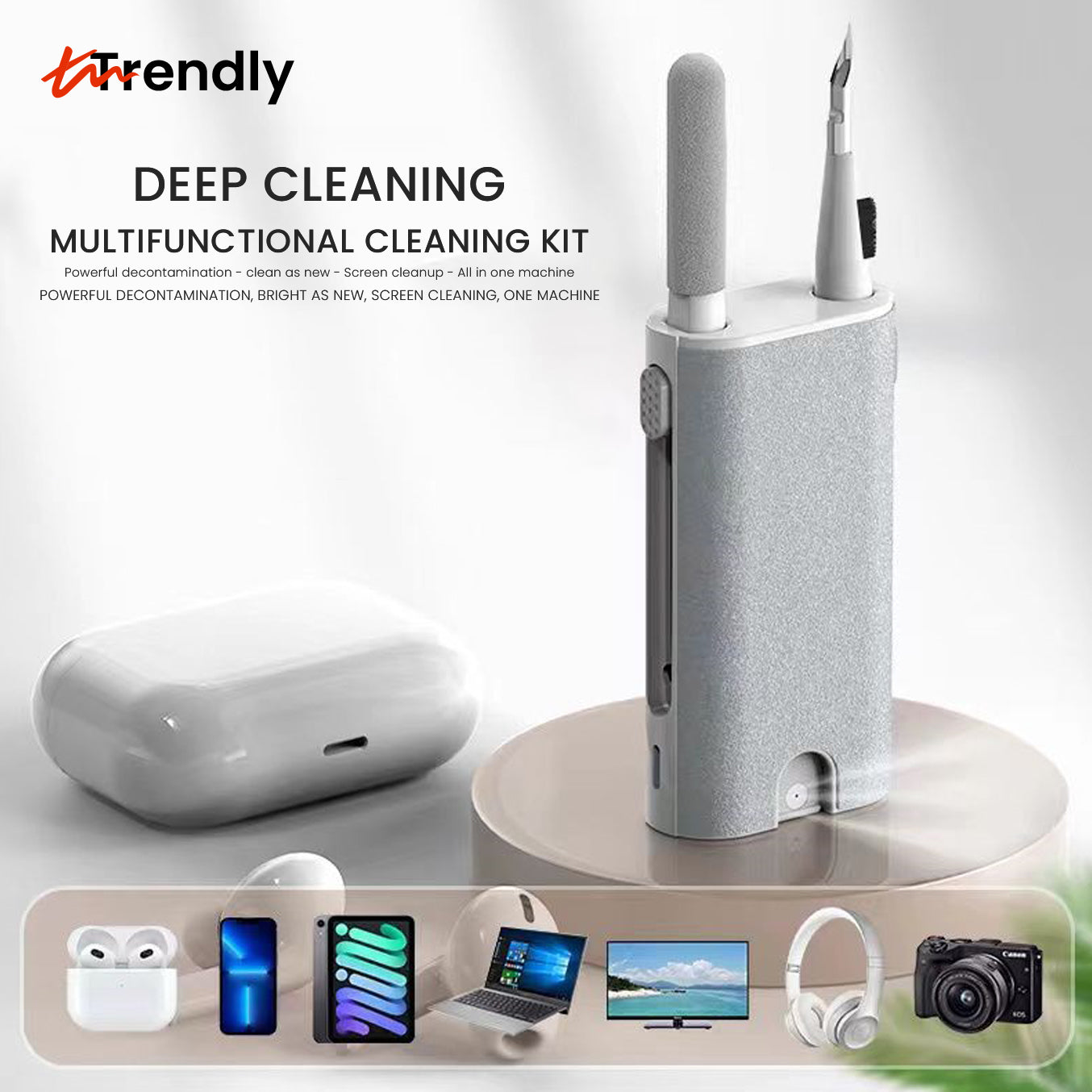 5 in 1 Multi functional Microfiber Spray + Cleaning Pen kit for All Devices (Buy 1 Get 1 Free Combo)